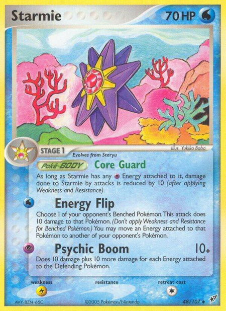 Starmie - Deoxys Pokémon trading card