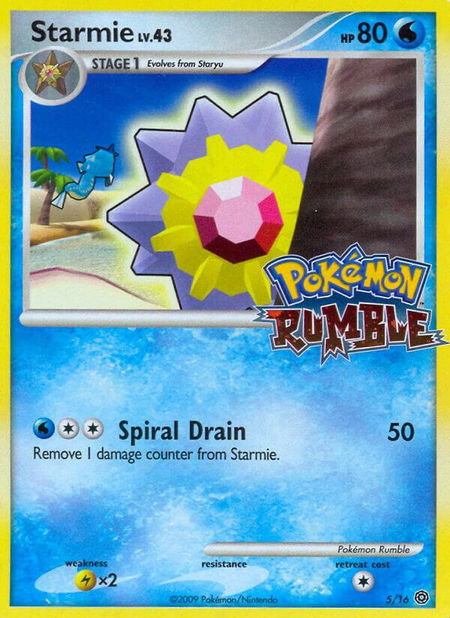 Starmie trading card from Rumble Starmie - Rumble Pokémon trading card