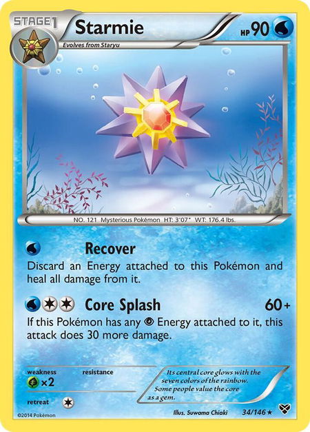 Starmie - XY Base Set Pokémon trading card