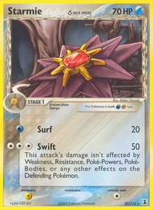Starmie - 030/113 (Delta Species) - Delta Species (DS) #30/113 - Rare Pokémon Trading Card