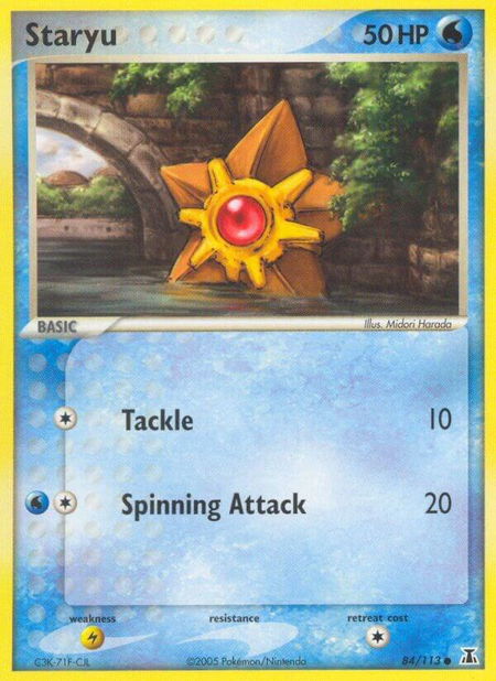 Staryu - 084/113 - Delta Species Pokémon trading card