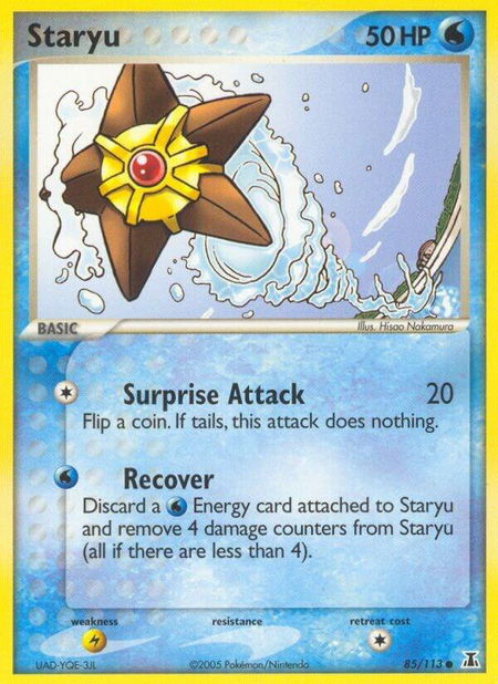 Staryu - 085/113 - Delta Species Pokémon trading card