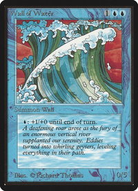 Wall of Water - Beta Edition (LEB) #91 - Uncommon Magic: The Gathering Trading Card