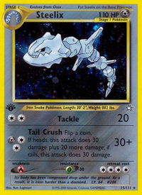 Steelix - Neo Genesis (N1) #015/111 - Holo Rare Pokémon Trading Card