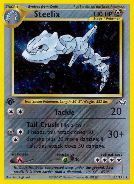 Steelix - Neo Genesis Pokémon trading card