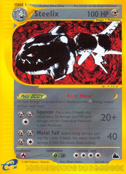 Steelix (31) - Skyridge Pokémon trading card