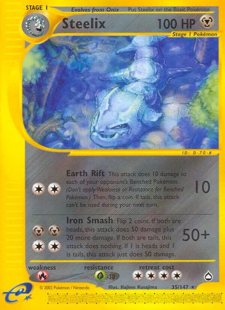 Steelix - Aquapolis Pokémon trading card