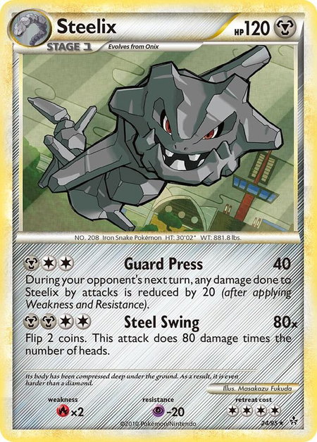 Steelix - Unleashed Pokémon trading card
