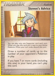 Steven's Advice - Power Keepers (PK) #83/108 - Uncommon Pokémon Trading Card