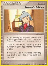 Steven's Advice - Power Keepers (PK) #83/108 - Uncommon Pokémon Trading Card