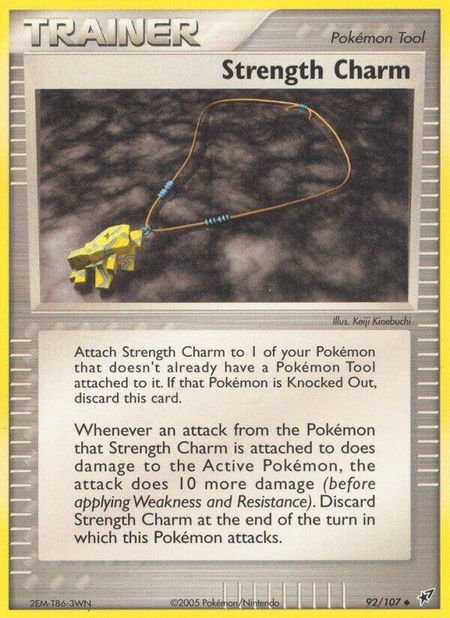 Strength Charm - Deoxys Pokémon trading card