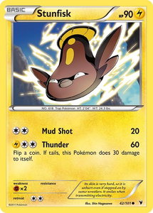 Stunfisk (42) - Noble Victories (NVI) #42/101 - Common Pokémon Trading Card