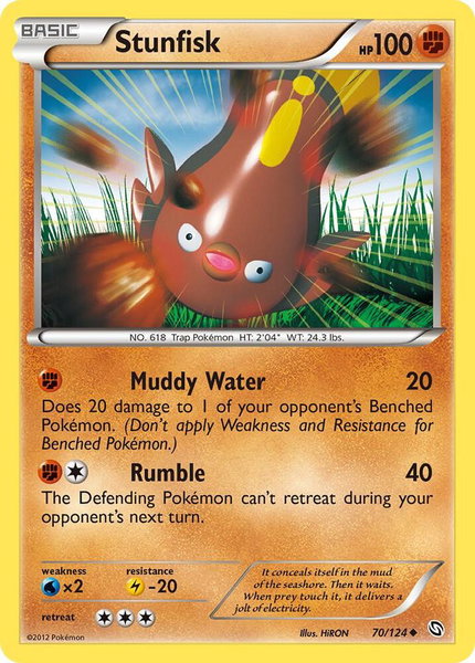 Stunfisk - Dragons Exalted Pokémon trading card
