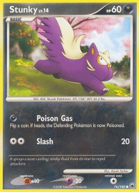 Stunky - Majestic Dawn (MD) #76/100 - Common Pokémon Trading Card