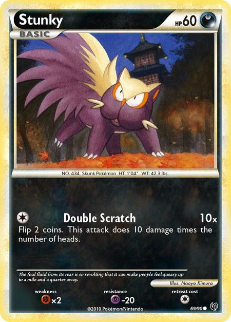 Stunky - Undaunted Pokémon trading card