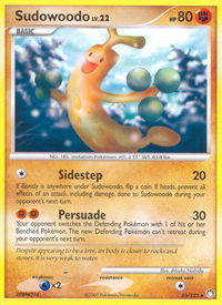 Sudowoodo - Mysterious Treasures (MT) #35/123 - Rare Pokémon Trading Card
