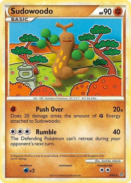 Sudowoodo - Unleashed Pokémon trading card