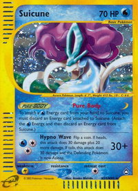 Suicune (H25) - Aquapolis (AQ) #H25/H32 - Holo Rare Pokémon Trading Card