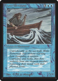 Water Elemental - Beta Edition (LEB) #92 - Uncommon Magic: The Gathering Trading Card