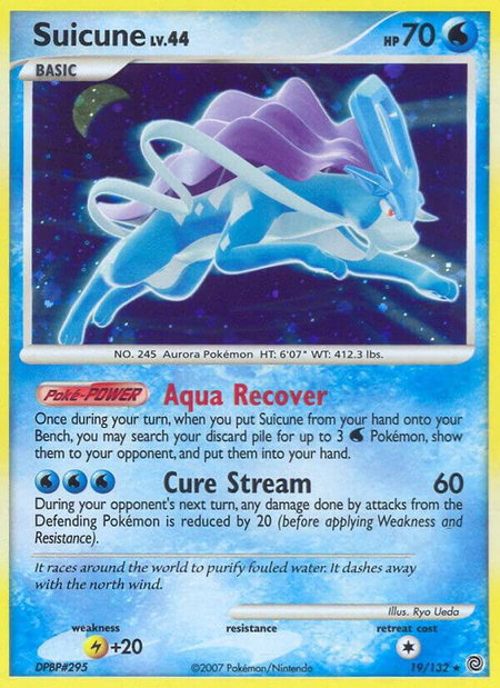 Suicune - Secret Wonders Pokémon trading card