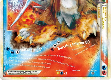 Suicune & Entei Legend (Bottom) - Unleashed Pokémon trading card