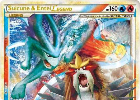 Suicune & Entei Legend (Top) - Unleashed Pokémon trading card