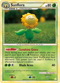 Sunflora - HeartGold SoulSilver (HS) #31/123 - Rare Pokémon Trading Card
