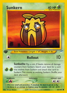 Sunkern - Neo Destiny (N4) #083/105 - Common Pokémon Trading Card
