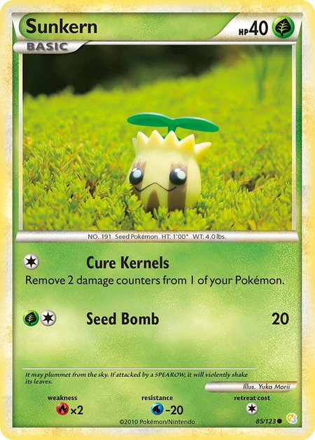 Sunkern - HeartGold SoulSilver Pokémon trading card