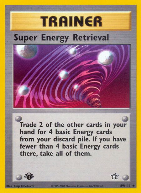 Super Energy Retrieval - Neo Genesis Pokémon trading card