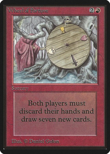 Wheel of Fortune - Beta Edition Magic: The Gathering trading card