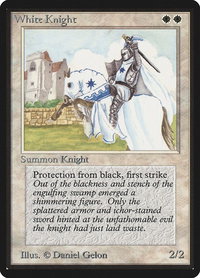 White Knight - Beta Edition (LEB) #44 - Uncommon Magic: The Gathering Trading Card