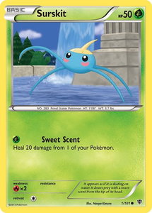Surskit - Plasma Blast (PLB) #1/101 - Common Pokémon Trading Card
