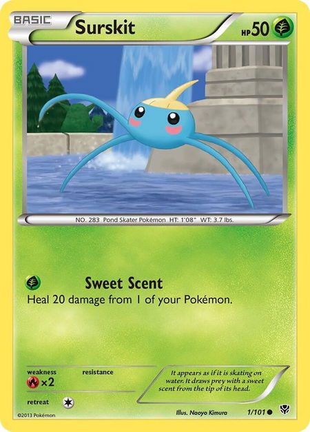 Surskit - Plasma Blast Pokémon trading card