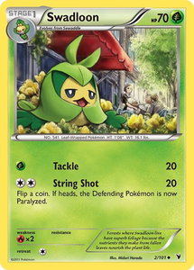 Swadloon - Noble Victories (NVI) #2/101 - Uncommon Pokémon Trading Card