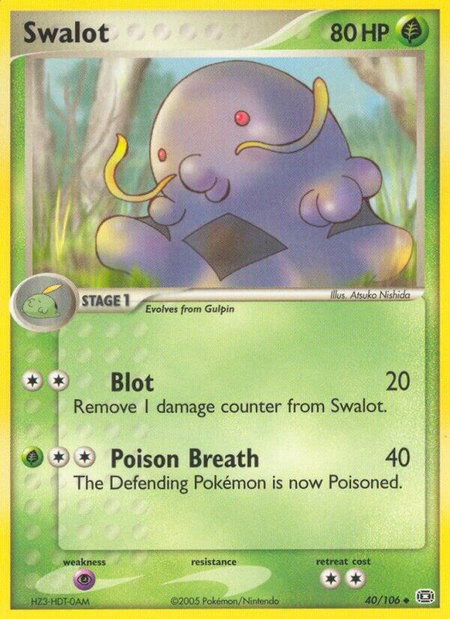 Swalot - Emerald Pokémon trading card