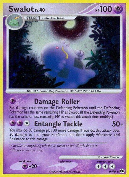 Swalot trading card from Arceus Swalot - Arceus Pokémon trading card