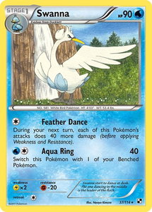 Swanna - Black and White (BLW) #37/114 - Rare Pokémon Trading Card