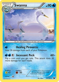 Swanna - Dark Explorers (DEX) #36/108 - Rare Pokémon Trading Card