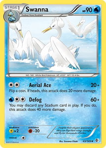 Swanna - Boundaries Crossed (BCR) #43/149 - Uncommon Pokémon Trading Card