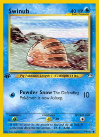 Swinub - Neo Genesis (N1) #079/111 - Common Pokémon Trading Card