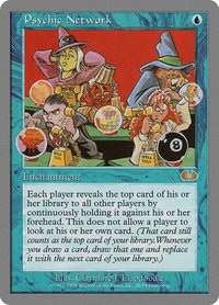 Psychic Network - Unglued (UGL) #26 - Rare Magic: The Gathering Trading Card