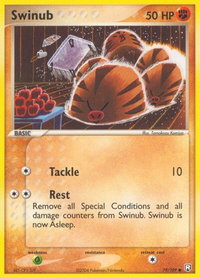 Swinub - Team Rocket Returns (RR) #79/109 - Common Pokémon Trading Card