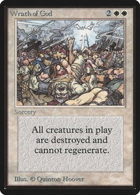 Wrath of God - Beta Edition (LEB) #46 - Rare Magic: The Gathering Trading Card