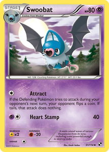 Swoobat - Black and White (BLW) #51/114 - Uncommon Pokémon Trading Card