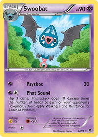 Swoobat - Emerging Powers (EPO) #37/98 - Rare Pokémon Trading Card