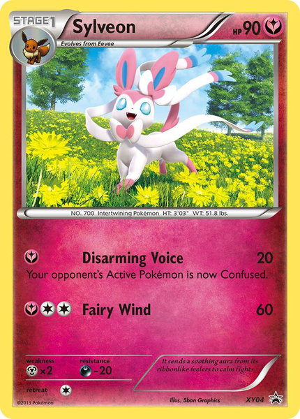 Sylveon - XY04 trading card from XY Promos Sylveon - XY04 - XY Promos Pokémon trading card
