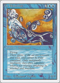 Air Elemental - Unlimited Edition (2ED) #47 - Uncommon Magic: The Gathering Trading Card