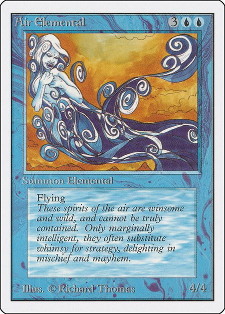 Air Elemental - Unlimited Edition Magic: The Gathering trading card