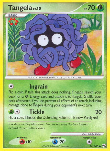 Tangela - Stormfront Pokémon trading card